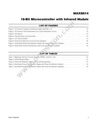 MAXQ614V-UEI+T Datasheet Page 3
