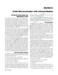 MAXQ614V-UEI+T Datasheet Page 11