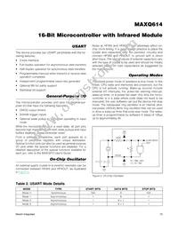 MAXQ614V-UEI+T Datasheet Page 15