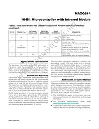 MAXQ614V-UEI+T Datasheet Page 20