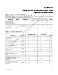 MAXQ615-F00+T Datasheet Page 6