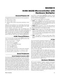 MAXQ615-F00+T Datasheet Page 12
