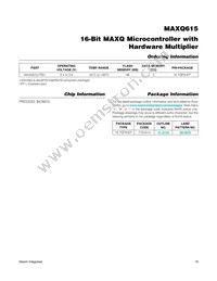 MAXQ615-F00+T Datasheet Page 19