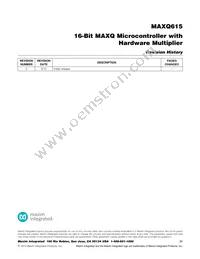 MAXQ615-F00+T Datasheet Page 20