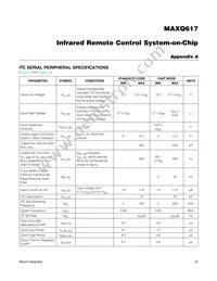 MAXQ617V-L000+UW Datasheet Page 23