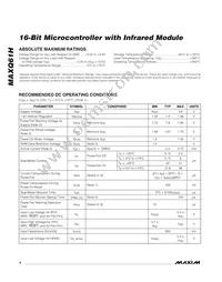 MAXQ61HX-2621+ Datasheet Page 4