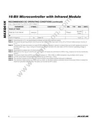 MAXQ61HX-2621+ Datasheet Page 6