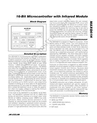 MAXQ61HX-2621+ Datasheet Page 9