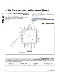 MAXQ61HX-2621+ Datasheet Page 22