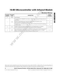 MAXQ61HX-2621+ Datasheet Page 23