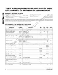 MAXQ8913X-0000+ Datasheet Page 2