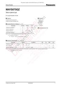 MAYS075GZL Datasheet Cover