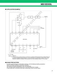 MB15E05SLPFV1-G-ER-6E1 Datasheet Page 21