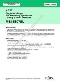 MB15E07SLPFV1-G-ER-6E1 Datasheet Cover