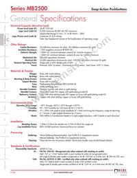 MB2511JG01 Datasheet Cover