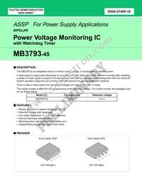 MB3793-45PNF-G-JN-6E1 Datasheet Cover