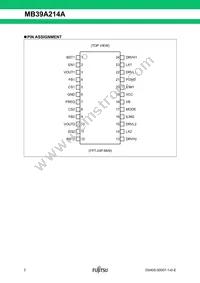 MB39A214APFT-G-JNERE1 Datasheet Page 2