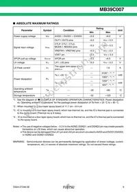 MB39C007WQN-G-JN-ERE1 Datasheet Page 9