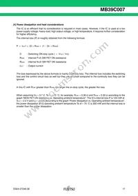 MB39C007WQN-G-JN-ERE1 Datasheet Page 17