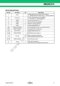MB39C015WQN-G-JN-ERE1 Datasheet Page 3