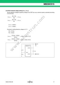 MB39C015WQN-G-JN-ERE1 Datasheet Page 17