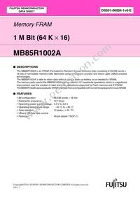 MB85R1002ANC-GE1 Datasheet Cover