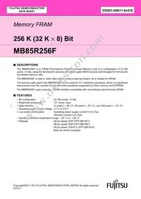 MB85R256FPF-G-BND-ERE1 Datasheet Cover