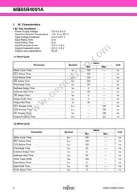 MB85R4001ANC-GE1 Datasheet Page 6