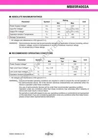 MB85R4002ANC-GE1 Datasheet Page 5
