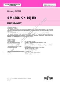MB85R4M2TFN-G-JAE2 Datasheet Cover