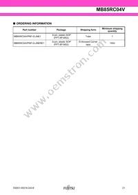 MB85RC04VPNF-G-JNERE1 Datasheet Page 21
