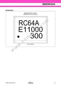 MB85RC64APNF-G-JNE1 Datasheet Page 21