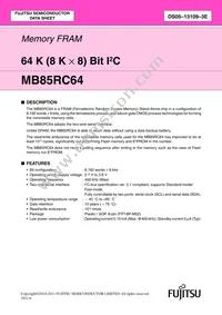 MB85RC64PNF-G-JNERE1 Datasheet Cover