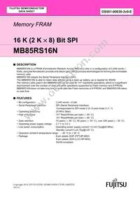 MB85RS16NPN-G-AMEWE1 Datasheet Cover