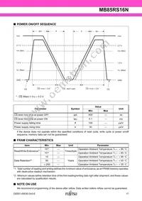 MB85RS16NPN-G-AMEWE1 Datasheet Page 17