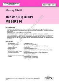 MB85RS16PNF-G-JNERE1 Datasheet Cover