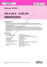 MB85RS256APNF-G-JNE1 Datasheet Cover