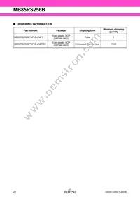 MB85RS256BPNF-G-JNE1 Datasheet Page 22