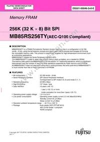 MB85RS256TYPNF-GS-BCERE1 Datasheet Cover