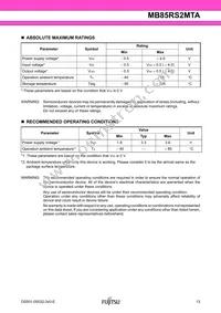 MB85RS2MTAPNF-G-BDERE1 Datasheet Page 13