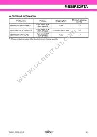MB85RS2MTAPNF-G-BDERE1 Datasheet Page 21
