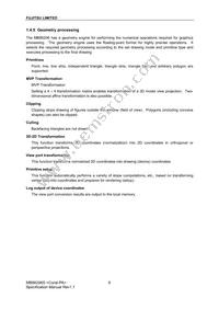 MB86296SPB-GS-JXE1 Datasheet Page 19