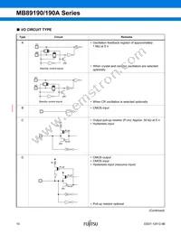 MB89191PF-G-441-EF-RE1 Datasheet Page 11