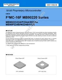 MB90224PF-GT-370E1 Datasheet Cover