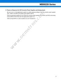 MB90224PF-GT-370E1 Datasheet Page 17