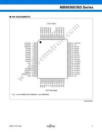 MB90562APMC-GS-454E1 Datasheet Page 8
