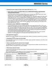 MB90922NCSPMC-GS-274E1 Datasheet Page 20