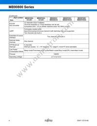 MB90F809SPF-G-JNE1 Datasheet Page 5