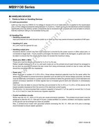 MB91133PMC-G-124K5E1 Datasheet Page 21