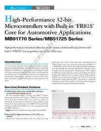 MB91F775RDPMC-GSE1 Datasheet Cover